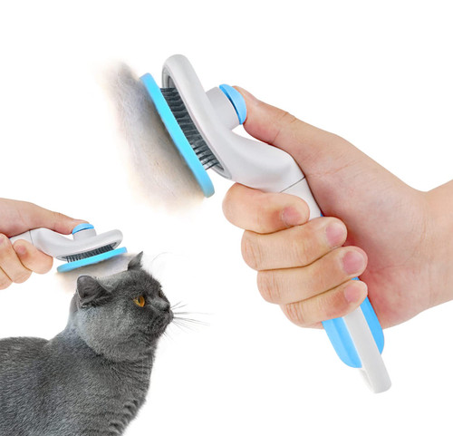 Cat brush,Self Cleaning Slicker Brush,Cat Grooming,Pet Massaging Tool Suitable for Pets with Long or Short Hair,Dog Grooming Brush Tool Gently Removes Loose Undercoat,Mats Tangled Hair Slicker Brush Cat brush,Self Cleaning Slicker Brush,Cat Grooming,Pet Massaging Tool Suitable for Pets with Long or Short Hair,Dog Grooming Brush Tool Gently Removes Loose Undercoat,Mats Tangled Hair Slicker Brush