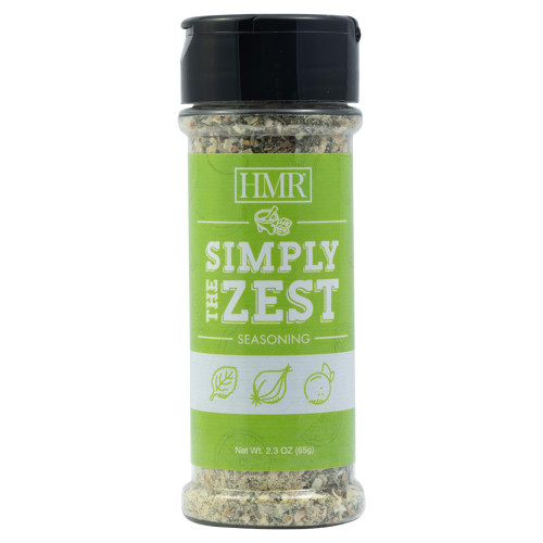 Simply the Zest Spice Blend by HMR, Citrus Herb Seasoning Blend, Orange Peel Granules, Sugar and Sodium Free, 2.3 oz Shaker Bottle