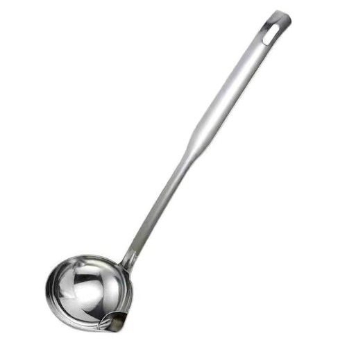 Oil Filter Spoon, Stainless Steel Oil Separating Ladle, Oil Fat Separator Ladle, Oil Strainer Spoon, Durable Oil Separator Spoon, Food Skimmer Strainer Spoon for Soup Hot Pot
