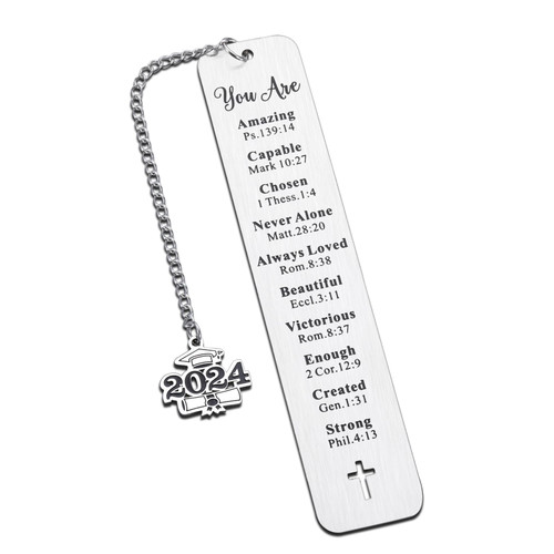 Graduation Gifts for Her Him 2024 Graduation Bookmark Class of 2024 Senior Gifts Bookmark for Teen Boys Girls End of Year Gifts for Middle High School College Student Nurse Goodbye Gifts for Friends