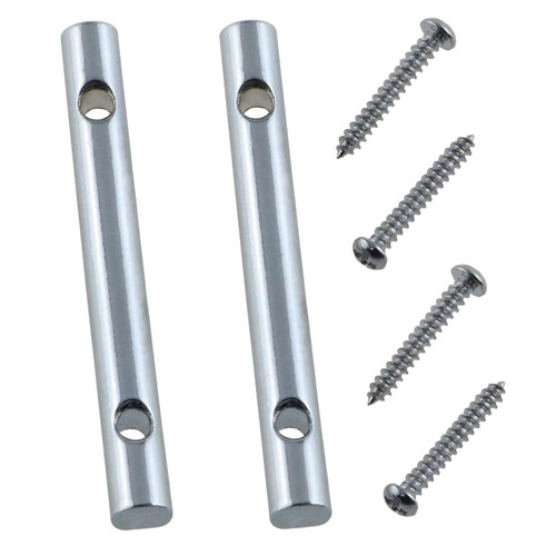 LUORNG 2pcs Guitar String Retainer Bar 44.8mm Guitar String Retainer Bar with Mounting Screws Metal Guitar Parts Accessories Guitar Tree Guide For Electric Guitars Parts