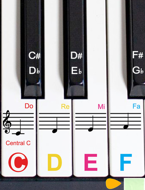 Lrokimg 2Pack Piano Keyboard Stickers for 88/76/61/54/49/37 Keys, Colorful Piano Stickers, Transparent and Removable Keyboard Stickers, Piano Key Stickers for Beginners, Eye-catching Piano Notes Lrokimg 2Pack Piano Keyboard Stickers for 88/76/61/54/49/37 Keys, Colorful Piano Stickers, Transparent and Removable Keyboard Stickers, Piano Key Stickers for Beginners, Eye-catching Piano Notes
