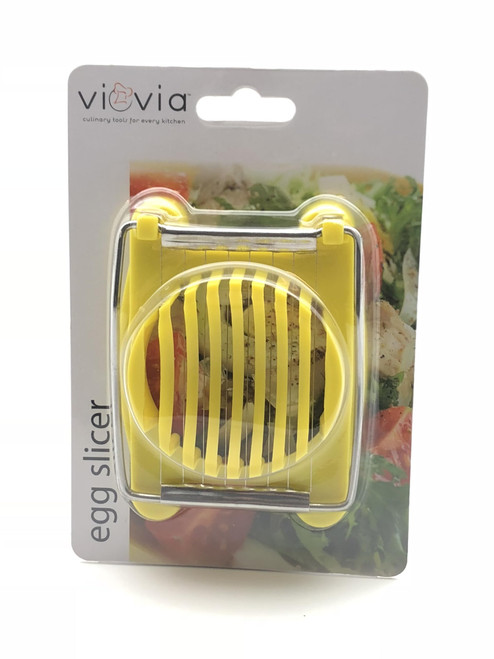 Viovia Egg Slicer, Wire Egg Slicer, Cuts 8 Slices, Manual Egg Cutter, Household Slicer For Eggs, Slicer For Hard Boiled Eggs, Egg Slicing Tool