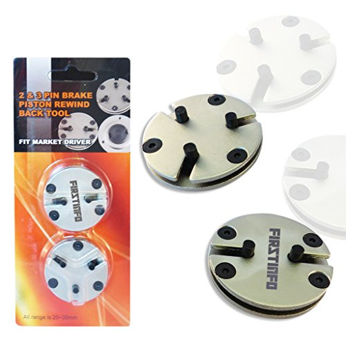 FIRSTINFO Universal 2&3 Pin Adjustable Auto Disc Brake Pad Caliper Piston Wind/Rewind Back Tool