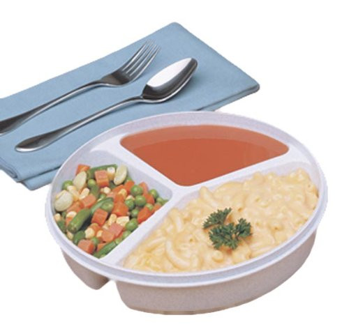 Maddak Partitioned Scoop Dish with Lid, Cream Color (745270000)