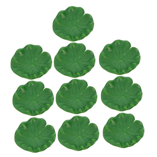 FUNOMOCYA 10pcs Fake Lotus Leaf Floating Pond Decor Foam False Lotus False Lotus Leaf Lotus Water Leaf Simulation Lotus Leaves Accessories Decorate Emulation Lotus Leaves Decorations Props
