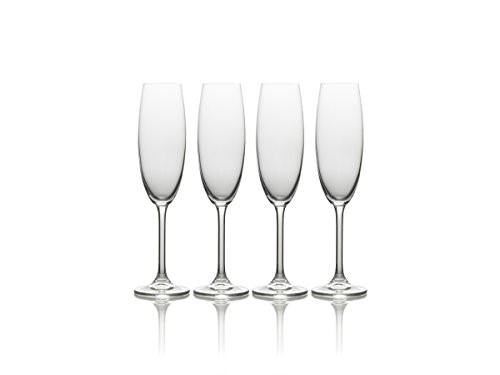 Mikasa Julie Champagne Flute, 8-Ounce, Set of 4