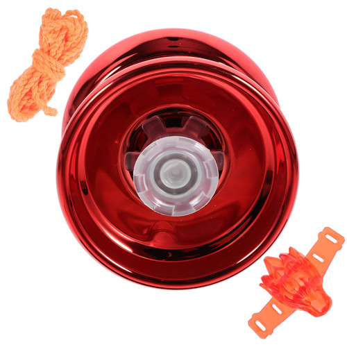 SAFIGLE Kids Responsive Ball Toys, Plastic Yo Yo Balls Yo-yo String Ball Toys Gyro Wheel Educational Toys for Children Birthday Carnival Party Gifts Red