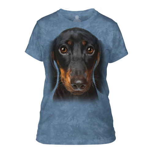 The Mountain Women's Dashcund Face Apparel, Blue, Small