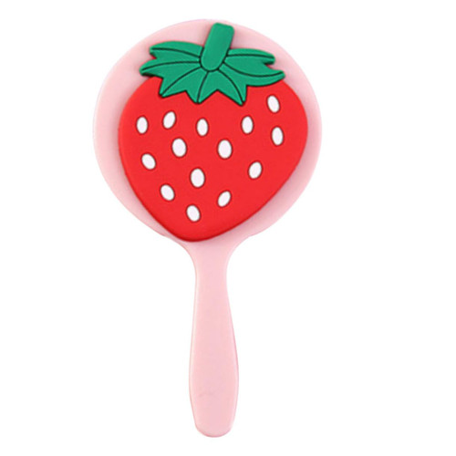 TIDTALEO Handheld Hand Mirror Hand Mirror Mini Vanity Mirror Travel Vanity Mirror Round Mirrors Hand Held Vanity Mirror Cosmetic Mirror Handheld Aluminum Mirror Accessories Girl Pink