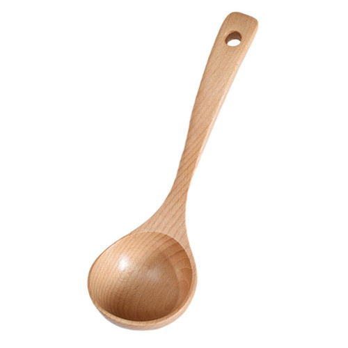 SWOOMEY 1pc Beech Spoon Wood Utensil Spoons Kitchen Cooking Spoons Espresso Spoons Asian Cookware Hot Pot Soup Ladles Deep Serving Spoons Food Serving Spoon Soup Spoons Wood Tools Wooden