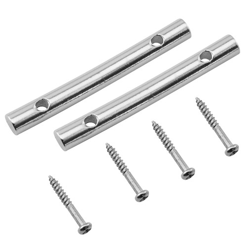 Guitar String Retainer Bar FMHXG 2pcs Guitar String Retainer Bar 44.8mm With 4pcs Mounting Screws Metal Guitar Parts & Accessories Guitar Tree Guide For Electric Guitars Parts