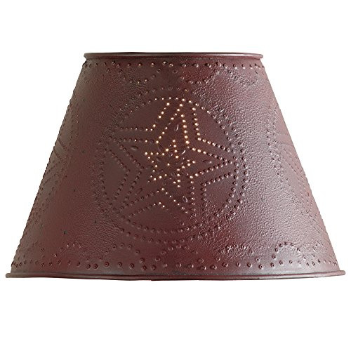 Park Designs Red Star Punched Tin 10" Lamp Shade