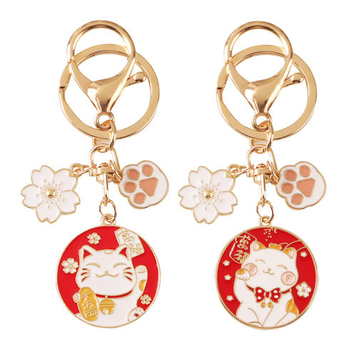 sailorsunny Couples Cute Keychains Anime Charms Couple Key Rings Womens Purse Charms Couple Cute Key chains Couples Charms (Cat)
