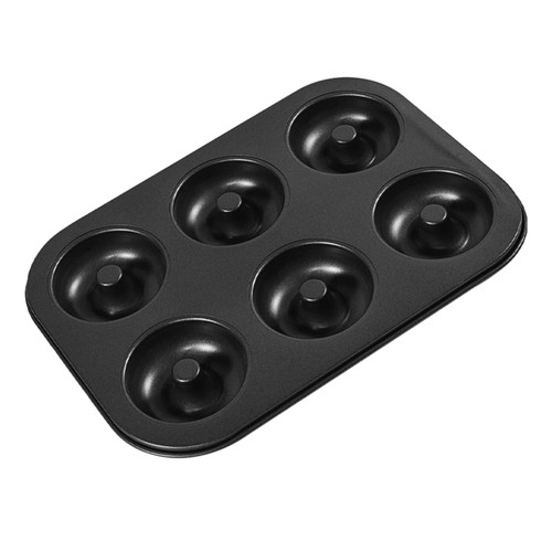 Shudyear one piece 6 cavity nonstick donut baking pan, donut mold, donut baking pan. Suitable for oven