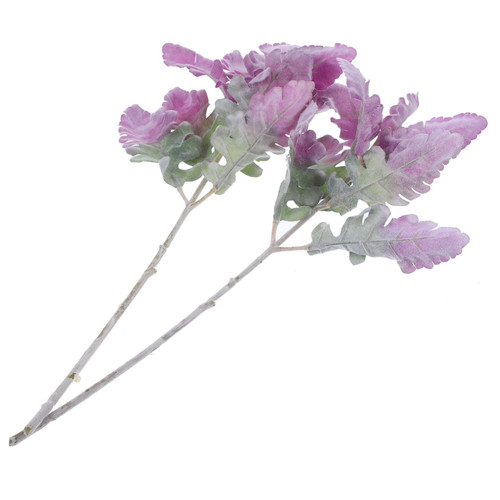 ifundom 2pcs Artificial Bouquet Real Touch Greenery Wedding Flower Picks Green Stems for Vase Simulation Leaves Stems Faux Green Branches Fake Plant Stem Household Purple Silk Flower Acorn