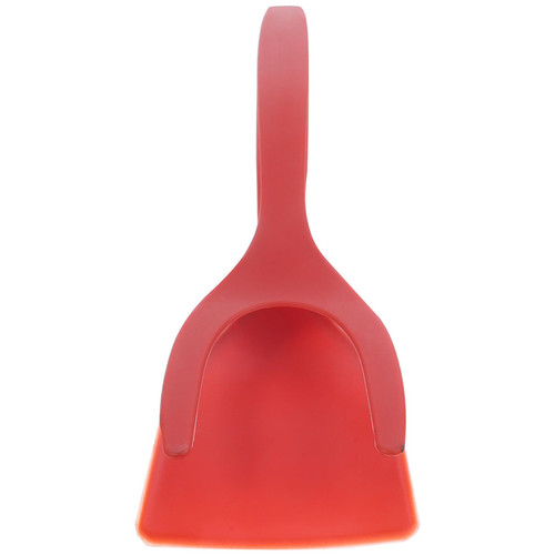 IMIKEYA 2 in 1 Spatula Tongs Grip and Flip Spatula Non- Stick Fried Egg Turners for Steak Egg Turning Frying Grilling Red