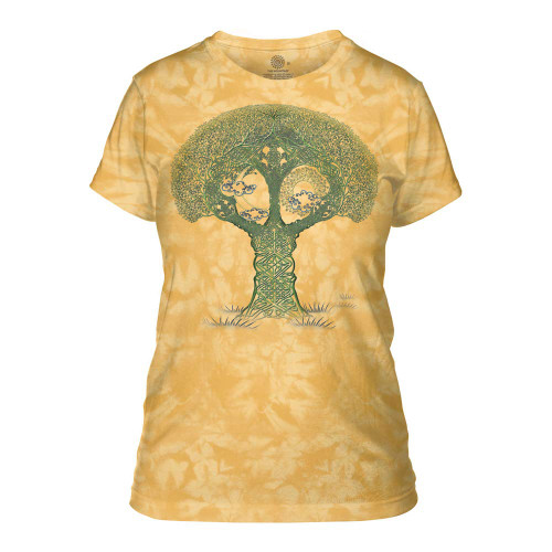 The Mountain womens Celtic Roots Apparel T Shirt, Yellow, XX-Large US