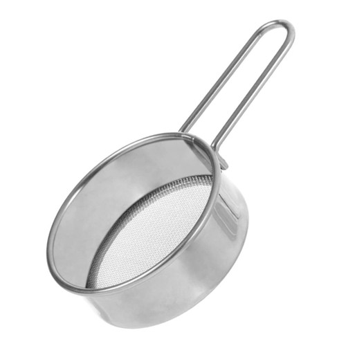 VOSAREA Flour Sieve Mini Flour Sifter Pasta Strainer Small Strainer Sieve with Handle Mini Colander Skimmer Fine Mesh Strainer Sieve Strainer Flour Sifter Stainless Steel Hanging Ears Food