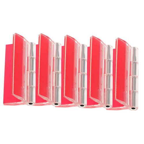Veemoon 5pcs Self-Adhesive Hinge Cabinet Hinges Drawer Hinges Small Hinges Clear Hinges Piano Hinges Durable Hinges Self Adhesive Hinges Flush Hinge Replacement Cupboard Door Hinge Acrylic