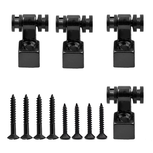 MAXCHEER Roller Guitar String Trees Guides Retainer for Fender Strat Stratocaster Tele Telecaster Electric Guitar?Pack of 4 (Black)