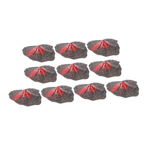 Toddmomy 10pcs Volcano Eruption Model Volcanic Magma Model Vivid Volcanic Eruption Model Volcanic Eruption Craft Volcanic Ornament Micro Volcanic Model Micro Landscaping Model