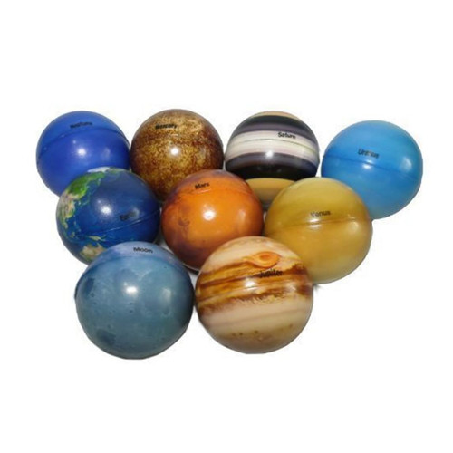 nicylin Planet Toy Solar System Stress Ball Planets Space Educational Toys Anti Stress Planets Balls 9PCS