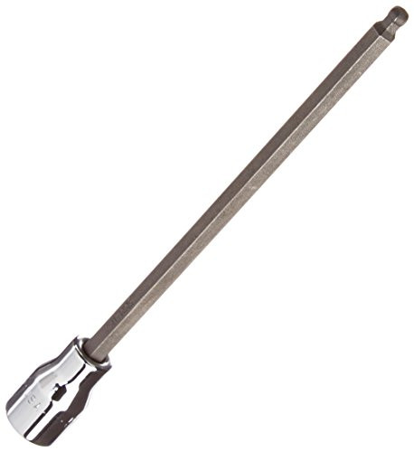 SK Hand Tool 45965 3/8-Inch Drive Hex Long Ball Bit Socket, 5mm, Chrome