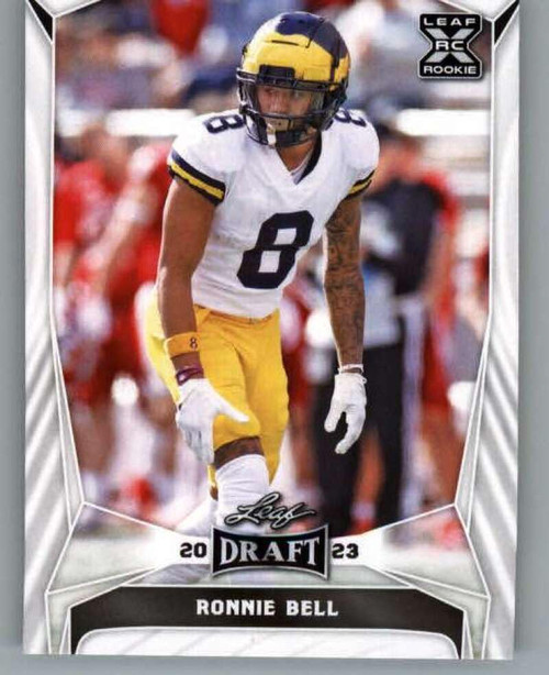 2023 Leaf Draft #67 Ronnie Bell Michigan Wolverines RC Rookie Football Trading Card 2023 Leaf Draft #67 Ronnie Bell Michigan Wolverines RC Rookie Football Trading Card