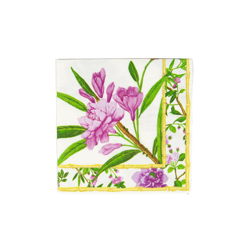 Caspari Wellington Ivory Luncheon Napkins - 20 Per Package