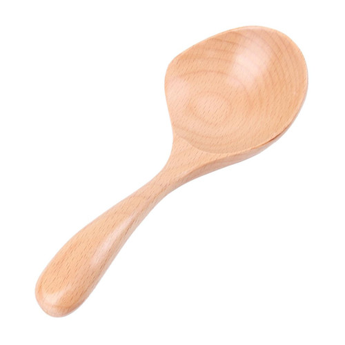 SHOWERORO Sugar Spoons Kitchen Spoon Wooden Salt Scoop Wooden Ladle Utensil Rice Spoons Ladle Spoon Wooden Soup Ladle Rice Scoop Food Spoon Kitchen Utensils Salad Bamboo