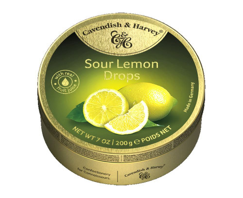 British - Cavendish and Harvey Sour Lemon Drops 200g