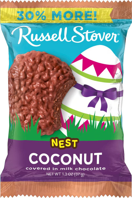Russell Stover, Milk Chocolate Coconut Nest 1.3 oz, 1.3 Ounce Russell Stover, Milk Chocolate Coconut Nest 1.3 oz, 1.3 Ounce