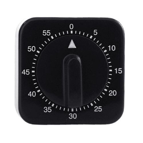 Compact Kitchen Timer 60 Minutes Mechanical Timer Clock Kitchen Cooking Timer Clock With Alarm Clock No Battery Required Visual Countdown Timer Kitchen Chef Timer Clock Loud Alarm Counters Manual