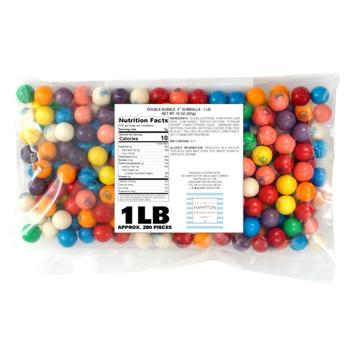 Gumballs for Gumball Machine, 0.5 Inch Mini Gumballs, Approx. 280 Pieces, 1lb Bulk Bag, Dubble Bubble Assorted Fruit Flavored Bubble Gum, Gumball Machine Refills Gumballs for Gumball Machine, 0.5 Inch Mini Gumballs, Approx. 280 Pieces, 1lb Bulk Bag, Dubble Bubble Assorted Fruit Flavored Bubble Gum, Gumball Machine Refills