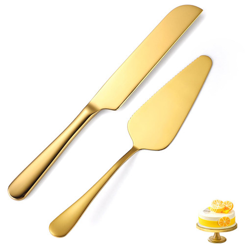tiokin Wedding Cake Knife and Server Set,2Pcs Cake Cutting Set Gold Include Stainless Steel Cake Cutter And Cake Server Perfect For Wedding, Christmas, Birthday and Events,Dishwasher Safe tiokin Wedding Cake Knife and Server Set,2Pcs Cake Cutting Set Gold Include Stainless Steel Cake Cutter And Cake Server Perfect For Wedding, Christmas, Birthday and Events,Dishwasher Safe