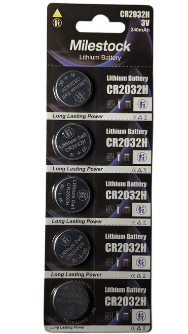Milestock 5-Pcs 3-Volt Lithium Coin Cell Battery Compatible with Accu-Chek Guide Blood Glucose Monitoring System, Sugar Monitor Meter