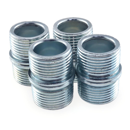 RLECS 4PCS Double Slot Connector Nut Wire Rack Shelve Unit Pole Connector Storage Shelf Shelving Holder Connection Nuts Replacement Parts, Blue Zinc