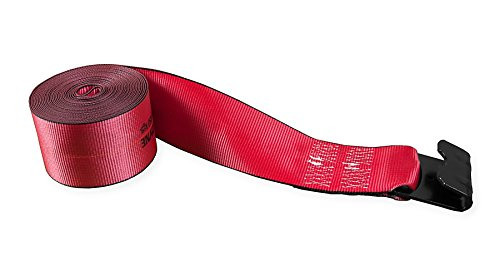 Kinedyne 423021Y Red 4" x 30" Winch Strap with Flat Hook
