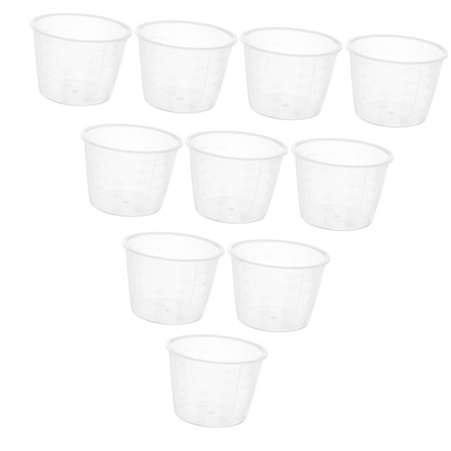 SHOWERORO 10pcs liquid measuring cups measuring cup for liquid ingredients Accessories liquid cooking utensils rice cooker rice cups substitute pp liquid measuring cup scale