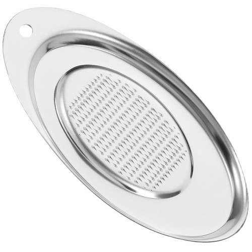 TIDTALEO Stainless Steel Ginger Grinder Handheld Graters for Kitchen Stainless Steel Ginger Grater Crusher Garlic Mincer Vegetable Ginger Root Grater Grinder Spoon Baby Garlic Press Mini