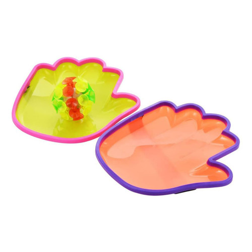 ERINGOGO 1 Set Sticky Palm Racket Throwing Ball Toy Funny Toss Catch Ball Toy Parent-Child Toss Catch Ball Toy