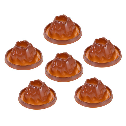 ERINGOGO 6pcs Volcano Experiment Kit Volcano Science Kit Volcano Science Prop Educational Simulation Volcano Figurine Volcano Making Model Volcano Model Shell Kids Toys Giant Statue Plastic