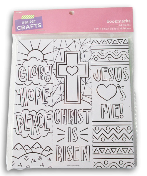 Easter Craft Bookmarks - ''He is Risen'' Theme - Makes 24
