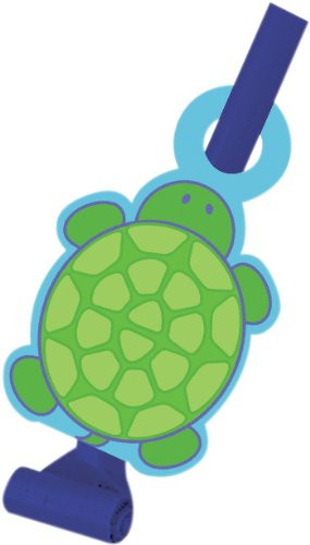 8-Count Birthday Party Blowouts with Medallion, Mr. Turtle