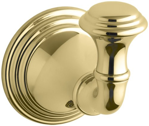 KOHLER K-10555-PB Devonshire Robe Hook, Vibrant Polished Brass