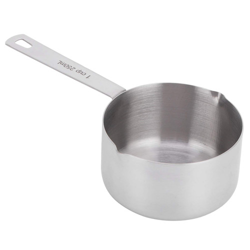 Stainless Steel Measure Spoon, Baking Tea Coffee Spoon Measuring Tools Measuring Cup Scoop Kitchen Supplies for Liquids Solids (1cup250ml)