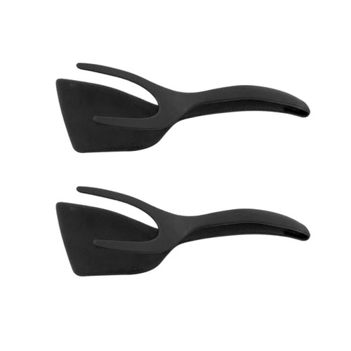 GANAZONO 2pcs 2 in 1 Spatula Tong Grip and Flip Tongs Spatula Egg Flipper Turner Egg Spatula Flipper Toaster Tong for Steak Omelette Egg Frying BBQ GANAZONO 2pcs 2 in 1 Spatula Tong Grip and Flip Tongs Spatula Egg Flipper Turner Egg Spatula Flipper Toaster Tong for Steak Omelette Egg Frying BBQ