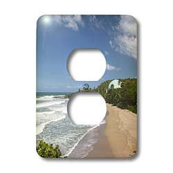 3dRose lsp_74498_6 Puerto Rico, West Coast, Rincon, Domes Beach Plug Outlet Cover