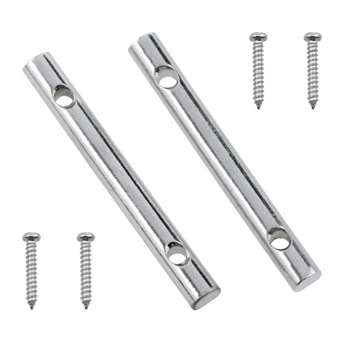 zutisay 45mm/1.77inch String Retainer Bars Metal Guitar String Retainer Bars String Tension Bars for Electric Guitars (Silver with Mounting Screws) -2PCS